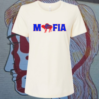 Womens Mafia Tee Natural White
